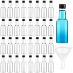 Tessco For You 100 Pcs Mini Liquor Bottles With Black Cap, Small Empty Shot B.... Fixed Price $56.01.