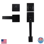 Hardhawk Front Door Handle Set Deadbolt Lever Matte Black Reversible Exterior. Fixed Price $63.73.