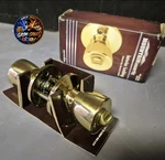 Mountain Security Interior Locking Polished Brass Tulip Door Knob 3130-105 Nib. Fixed Price $8.87.
