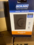 Schlage B60N 716 Addison Aged Bronze Decorative Keyed Deadbolt (new). Fixed Price $39.99.