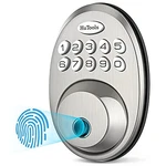 Hutools HT02 Fingerprint Deadbolt Keyless Entry Door Lock With Keypad Nickel. Fixed Price $35.35.