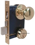Ornamental Iron Gate Double Cylinder Mortise Lockset 2-1/2" Backset 1"X 7-1/8". Fixed Price $89.99.