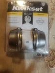 Kwikset Silver Deadbolt Door Lock 96650-389, Home Remodeling, Repair. Fixed Price $12.99.