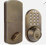 Milocks DF-02AQ Electronic Keyless Entry Touchpad Deadbolt Door Antique Brass. Fixed Price $47.48.