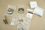 Miss Match Baldwin Estate Bethpage Single Cylinder Deadbolt Satin Brass & Nickel. Fixed Price $49.99.