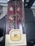 Baldwin Logan Entry Lock Polished Brass Single Cylinder Knob Deadbolt. Fixed Price $200.00.