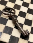 Antique Early Georgian 1700S Wrought Iron Skeleton Cabinet Key 082923. Fixed Price $27.50.