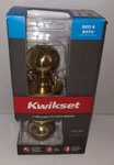 Kwikset Brass Bed & Bath Door Knob W/ 97300-830 Sealed New Complete Lockset. Fixed Price $12.74.