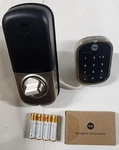 Yale Keyless Touchscreen Deadbolt Code Entry Only, No App YRD157-NR-BSP Black. Fixed Price $37.00.
