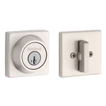 660 Series Satin Nickel Keyed Square Deadbolt One Side Featuring Smartkey. Fixed Price $24.36.