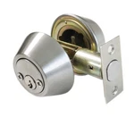 Probrico Satin Nickel Double Cylinder Deadbolt With 2 Sideboth Keyed Round Mo.... Fixed Price $37.73.