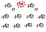 Brushed Nickel Deadbolt Single Cylinder Door Locks Satin Knobs Same Keys. Fixed Price $82.00.