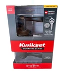 Kwikset Tustin Keyed Entry Door Lock Handle Venetian Bronze Model 97402-733. Fixed Price $36.95.