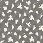 Henry Glass - No Tricks Just Treats Ghosts Gray, Fabric Bty. Fixed Price $12.95.