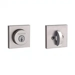 Kwikset Halifax Square Rose Single Cylinder Deadbolt Smartkey Satin Nickel. Fixed Price $34.95.