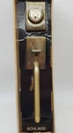 Schlage Door Handleset Grip & Deadbolt Antique Brass Exterior Only 11" F158N Nos. Fixed Price $89.99.