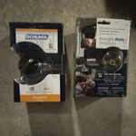 Schlage Brass Deadbolt Entry Door Lock Set, Easy Install, 2 Keys. Fixed Price $20.00.