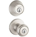 Kwikset 96900-376 Satin Nickel Keyed Entry Single Cylinder Deadbolt Microban New. Fixed Price $35.00.