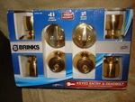 Brinks Exterior Locking 2-KEYED Entry & 2-DEADBOLTS Brand New. Fixed Price $85.99.