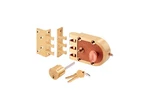 Fhc SE14326 Single Cylinder Deadbolt Brass Slam Lock With Flat And Angle Strikes. Fixed Price $175.35.
