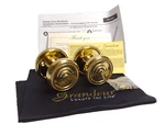 Grandeur Georgetown Plate Double Dummy With Soleil Knob In Polished Brass 808105. Fixed Price $53.99.