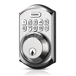 Teeho TE001 Keyless Entry Door Lock With Keypad, Satin Nickel. Fixed Price $45.59.
