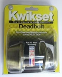 Kwikset Deadbolt Lock Fits Door Thickness 1 3/8 To. Fixed Price $22.85.