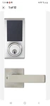 Amazonbasics Grade 3 Electronic Touchscreen Deadbolt Door Lock - Satin Nickel. Fixed Price $119.99.