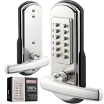 Elemake Door Lock, Keyless Entry Mechanical With Keypad,. Fixed Price $86.94.