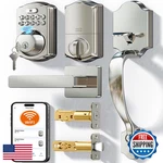 Veise VE012W-H Wifi Smart Front Door Lock Set Built-in App Remote Voice. Fixed Price $162.09.