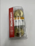 Kwikset Single Cylindar Deabolt, 3, 96600-675, Polished Brass. Fixed Price $17.99.