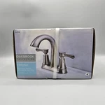 Oakbrook Verona Bathroom Faucet Brushed Nickel Finish #4547048. Fixed Price $29.97.