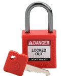 Qty. - Brady Y5824899 Lockout Padlock, Compact Nylon Body 1IN. Alu Skl Kd. Fixed Price $200.00.