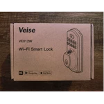 Veise VE012W Wi Smart Lock W/ Keypad & Fingerprint, Black, Alexa/google. Fixed Price $58.00.