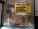 Segal 13312 Rim Deadlatch Maximum Security Key Lock Solid Bronze New. Fixed Price $37.88.