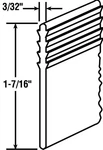 Prime-line 194239 Clear Vinyl Frameless Shower Door Sweep 37 X 6.4 In.. Fixed Price $9.77.