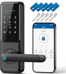Fingerprint Smart Door Lock With Handle: Keyless Entry Key, Nyboer. Fixed Price $99.95.