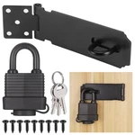 4 Heavy Duty Stainless Steel Hasp Latch With Padlock Keys Shed Gate New. Fixed Price $13.99.