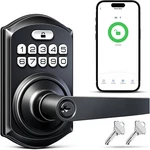 Teeho TE019 Smart Keyless Entry Door Lock With Handle, App Control, Digital Elec. Fixed Price $101.79.