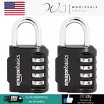 Amazon Basics 4-DIGIT Combination Gym & Sports Padlock 2-PACK Black. Fixed Price $12.99.