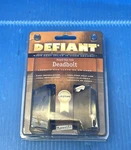 Defiant Door Deadbolt Keyed One Side 154-717 Bright Brass. Fixed Price $7.00.