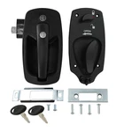 Ap Products 013-536 Entry Door Handle Black With 2 Keys Mounting Hardware. Fixed Price $86.96.