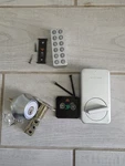 Wyze Lock Smart Wifi Bluetooth Deadbolt Silver With Gateway And Keypad Bundle. Fixed Price $75.00.