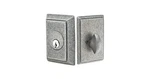 Emtek Single Deadbolt Satin Steel Finish Schlage Keyway 2 3/8 Backset New. Fixed Price $40.00.
