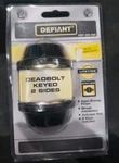 Defiant 2 Sides Keyed Deadbolt In Aged Bronze. Fixed Price $19.95.