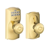Schlage Camelot Keypad Lock With Knob, Electronic Keyless Door Entry, Flex Lo.... Fixed Price $193.99.