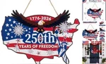 America 250TH Anniversary Wood Sign 4TH Of July Door Wreath Independence Day. Fixed Price $15.81.