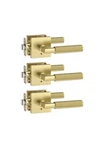 Amerdeco 3 Packprivacy Door Handles,brushed Handlesinteriorknurledgold. Fixed Price $61.00.