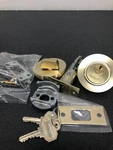 Baldwin 8244044 Contemporary Satin Brass Single Cylinder Entry Deadbolt. Fixed Price $94.99.