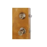 Home Plus Antique Brass Knob And Deadbolt Set 1-3/4 In LA2141. Fixed Price $34.99.